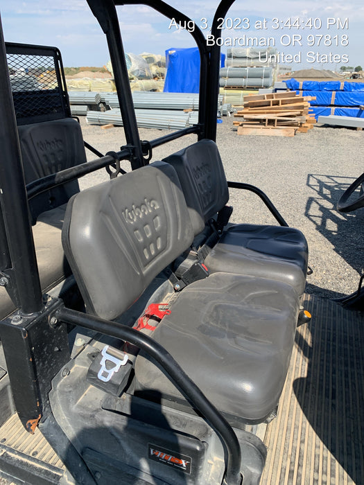 2022 Kubota RTV-X1140W-H Plastic Canopy, Windshield Acrylic Clear, LED Strobe Light, Wire Harness Kit, Back up Alarm