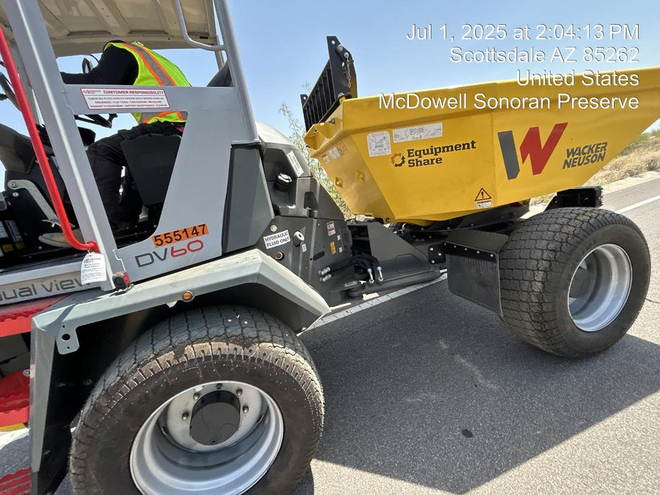 2025 WACKER NEUSON DV603 Canopy Turf Tires