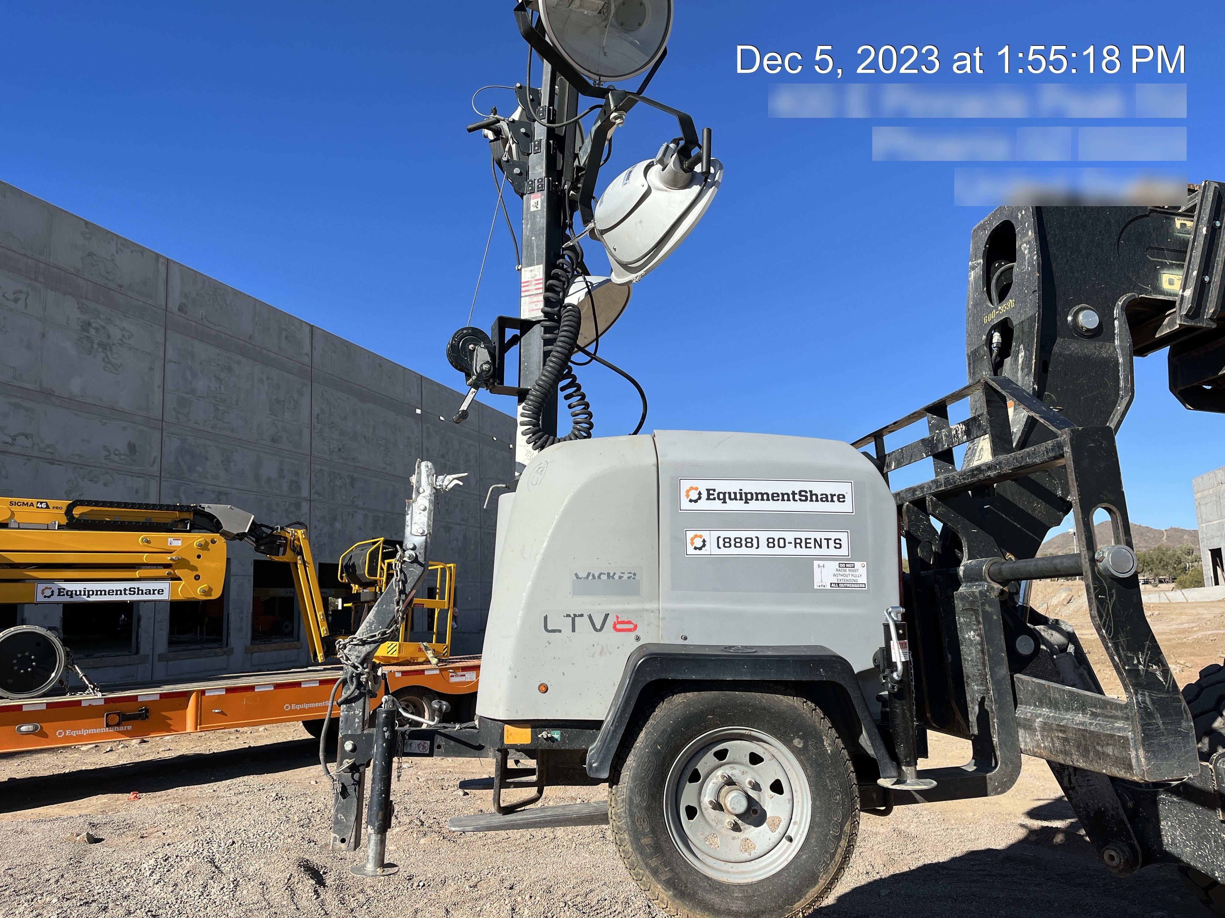 Wacker Neuson LTV6K-MH Wacker Neuson LTV6L Towable Light Tower - Kubota Engine