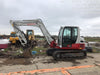 2019 Takeuchi TB290 Cab/Heat/AC Rubber tracks, Dozer blade, Travel alarm, Auxiliary hydraulics w/Manual QC, Hydraulic thumb, 18", 24", and 36" Buckets