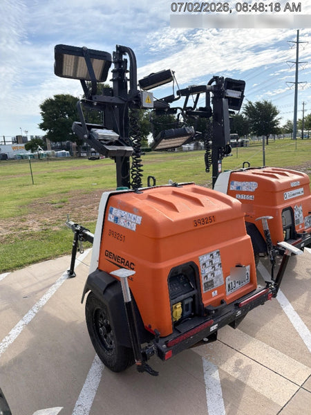 2024 Generac MLT2 Diesel, Flex Switch 120V Input, Powerzone Controller, 
(4) 320W LED Lights, 4kW Generator, 39.9 Gal Fuel Tank, 2" Ball, T3