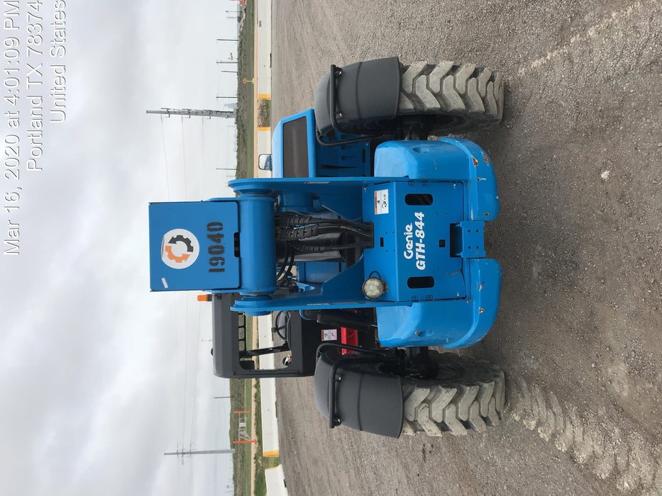 2018 Genie GTH-844 Genie GTH-844 w/ROPS, Work Lights, Solid Tires, RH Cab Mesh, Beacon, 60" Carriage and Forks