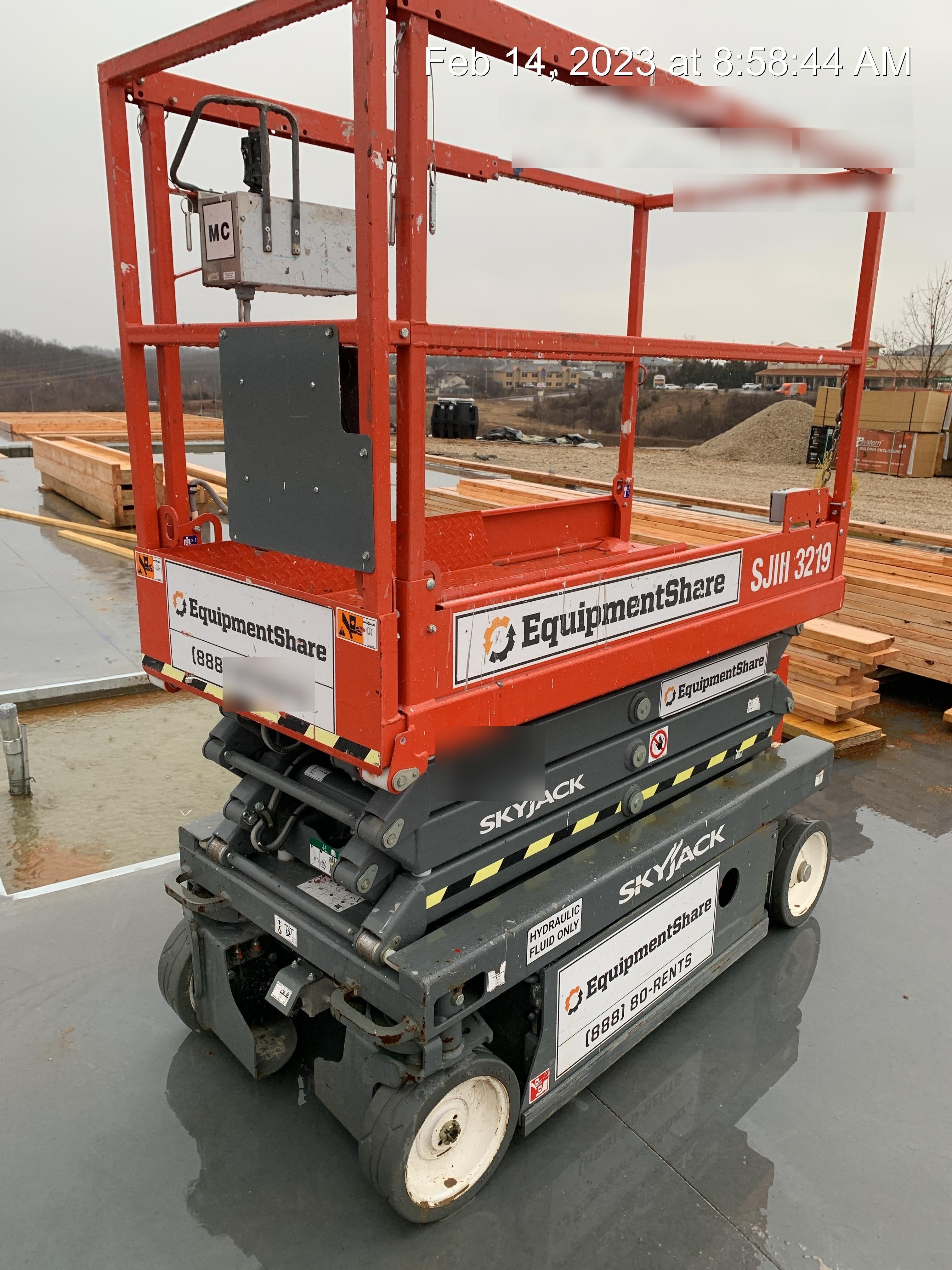 2019 Skyjack SJIII-3219 Standard Options, Trojan Batteries