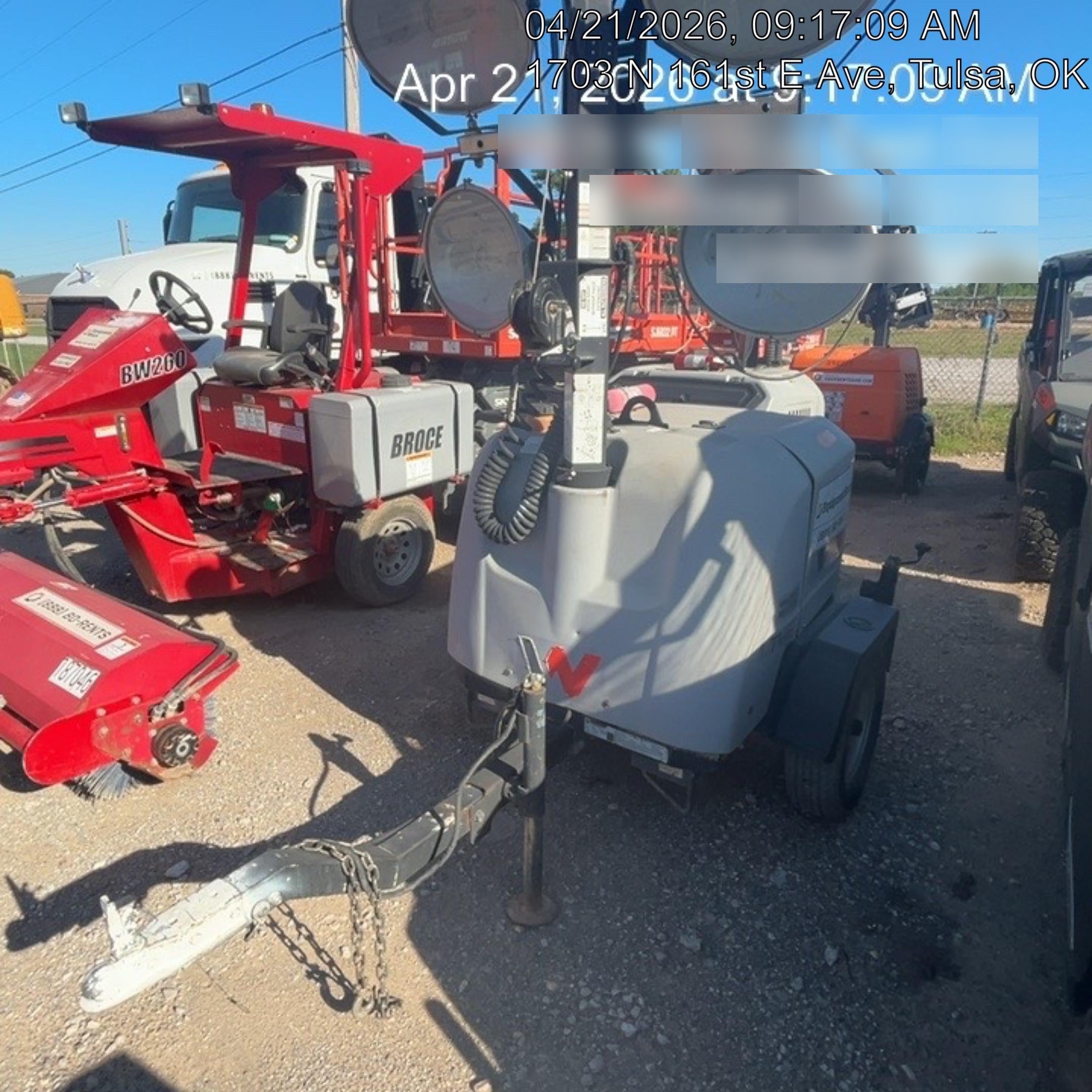 2019 Wacker Neuson LTV6L-MH Wacker Neuson LTV6L Mobile Light Tower w/Fuel Level Sensor Installed