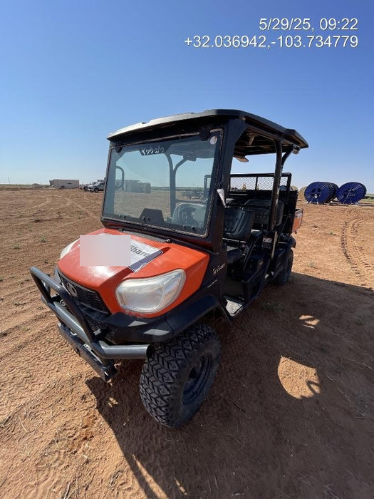 Kubota RTV-X1140W-H Kubota RTVX1140WH 4wd Utility Cart, LED Strobe, Windshield Tempered Glass, Pastic Canopy, Wire Harness Kit, Backup Alarm