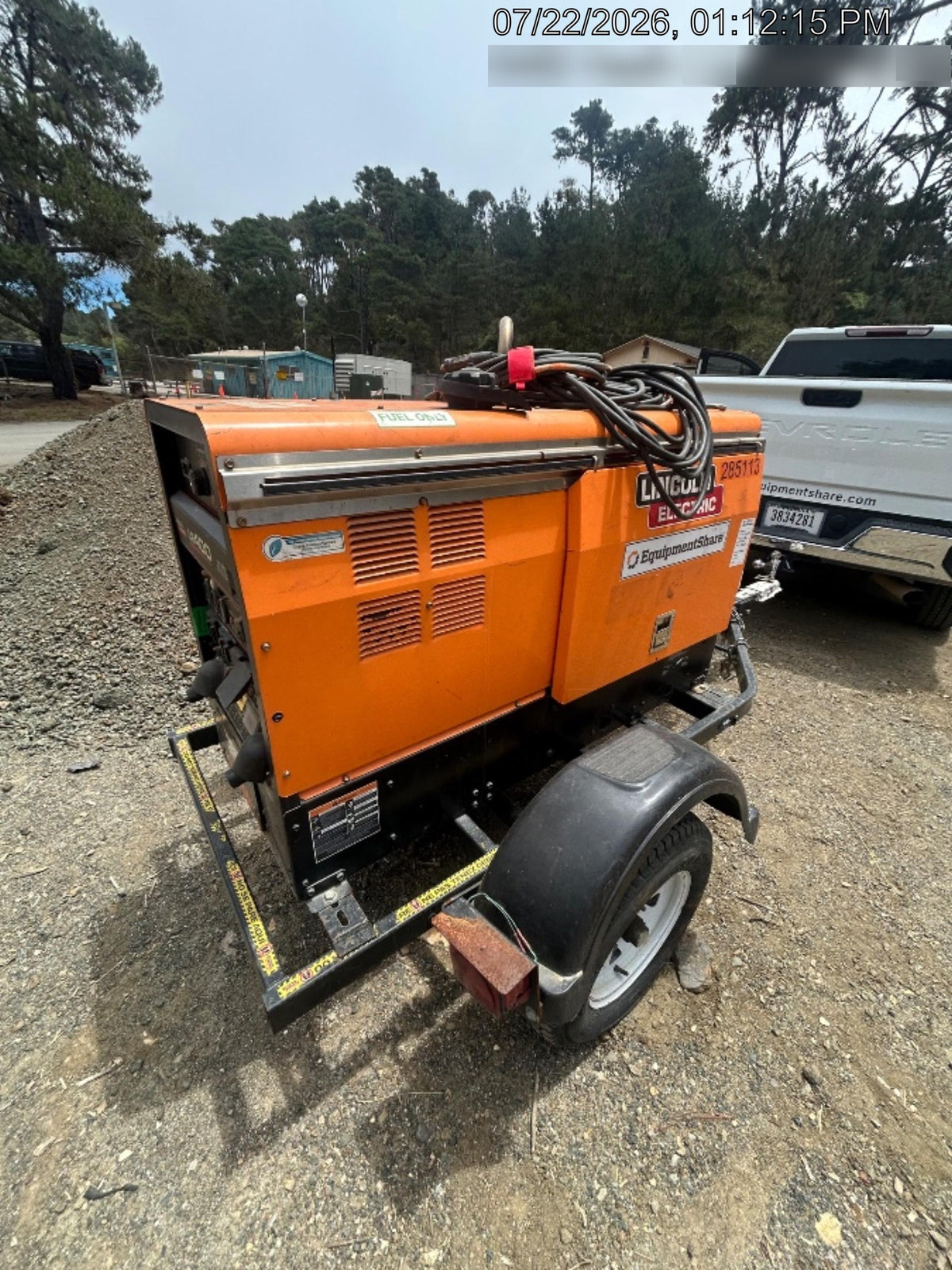 2022 Lincoln Electric LE400 Kubota V1505, Trlr, Cable Rack, Light Kit, ES Decals, T3