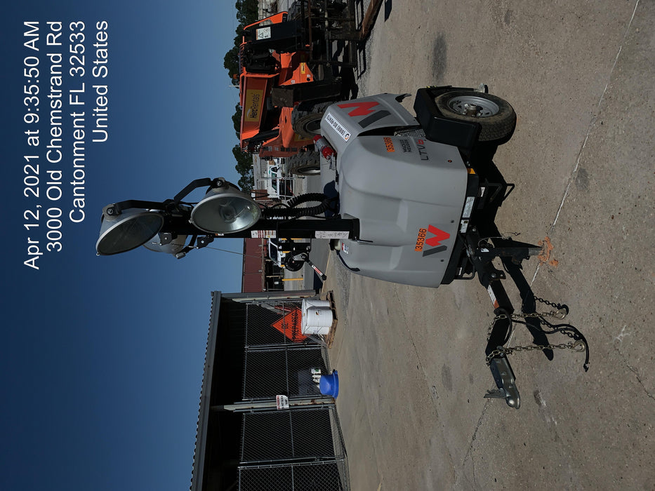 2019 Wacker Neuson LTV6L-MH Wacker Neuson LTV6L Mobile Light Tower w/Fuel Level Sensor Installed