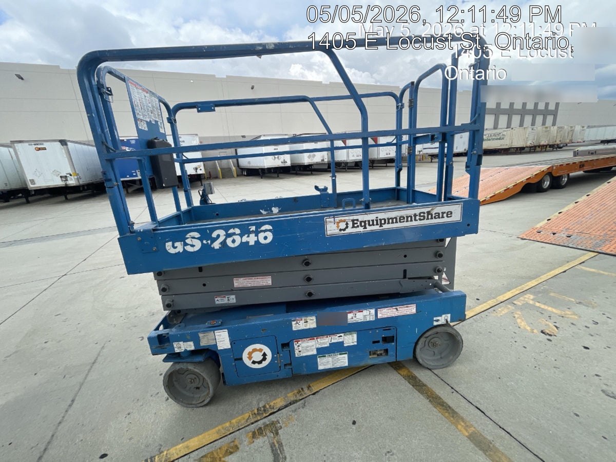2019 Genie GS-2646 folding rails with full height swing gate