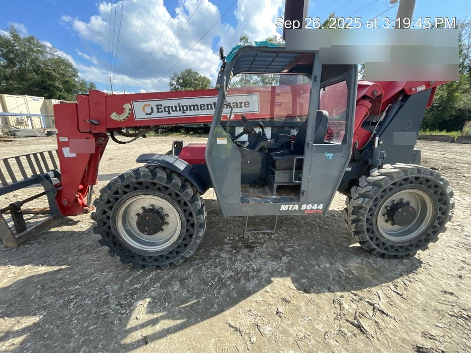 2018 Manitou MTA8044 MTA 8044 - 74 HP T4, Canopy, Worklights/Strobe, Beacon, 66" Carriage, 48" Forks, Solid Tires, Lift Hook, Aux Hydraulics