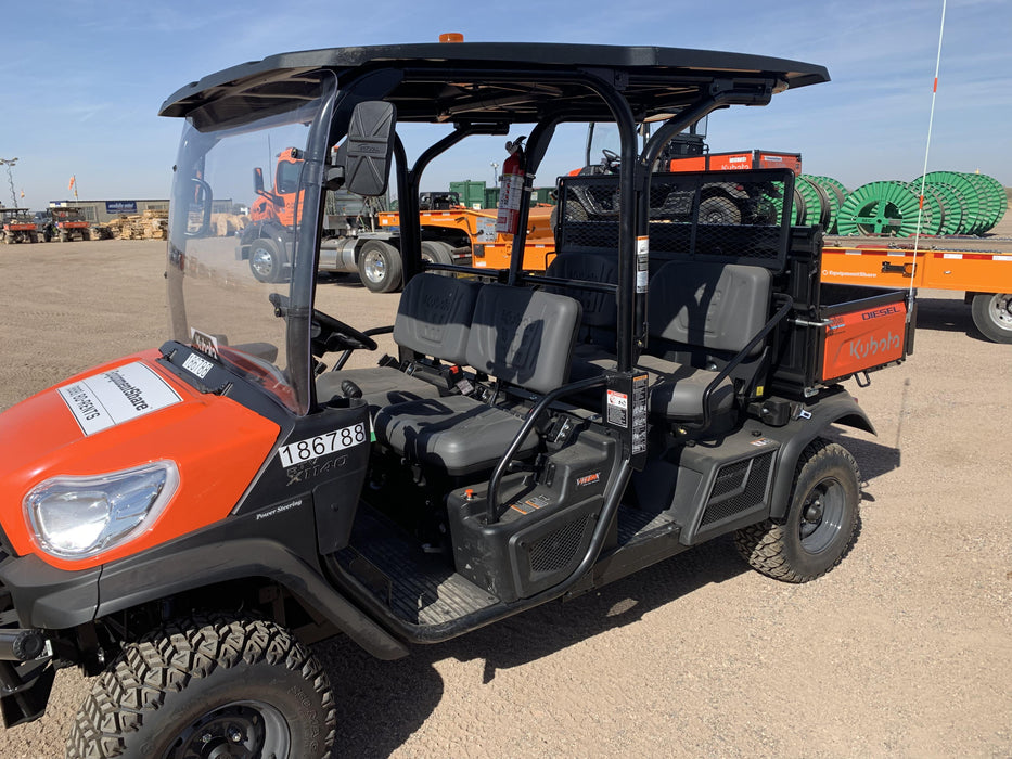 2021 Kubota RTV-X1140W-H Plastic Canopy, Windshield Acrylic Clear, LED Strobe Light, Wire Harness Kit, Back up Alarm