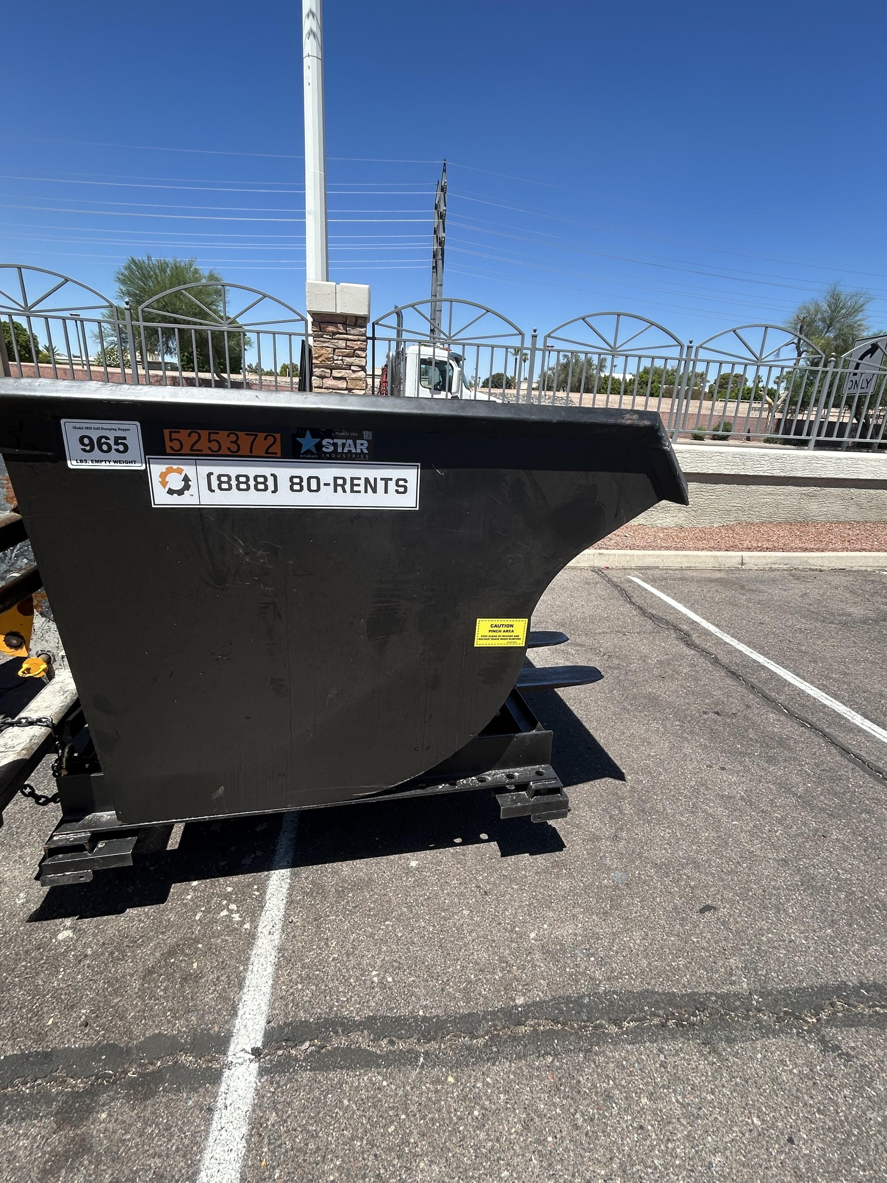 2025 STAR INDUSTRIES M-1820 - Self-Dump Hopper