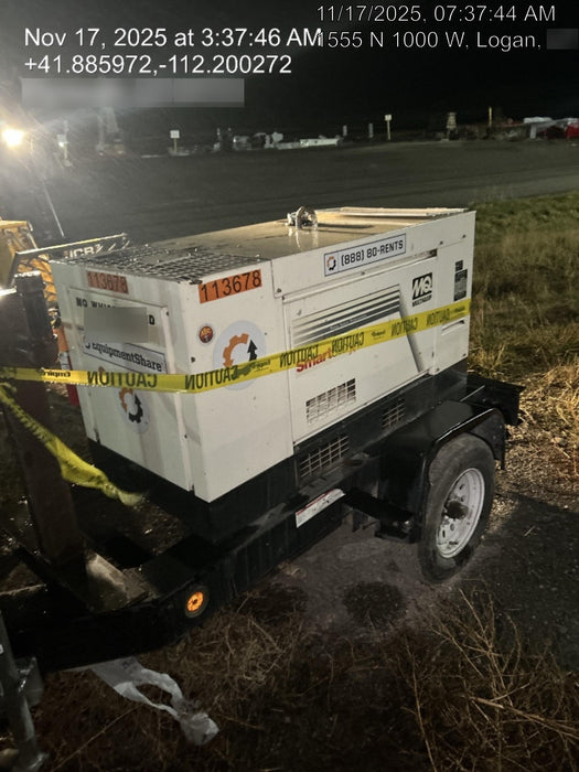 2020 Multiquip DLW400ESA4 400 amp Welder, 14kW, 120/240V, T4F Kubota, Trailer