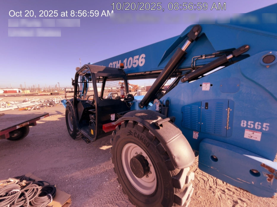 2018 Genie GTH-1056 Genie GTH-1056 w/Open ROPS, Solid Tires, Work Light/Beacon, 60" Carriage and Forks