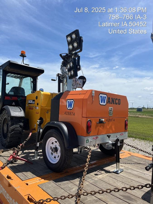 2024 Wanco WLTT-4MM4K Diesel, Deep Sea Controller, Shore Power Plug, Auto Start, (4) 350W LED Floodlights, 4kW Generator, 60 Gal Fuel Tank, 2" Ball, T3