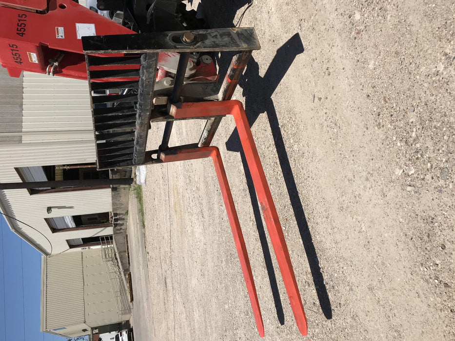 2019 Manitou MTA12042 Cab/Heat/Air, 120 HP, Solid Tires, Work Lights, Lift Hook, Auxiliary Hydraulics w/66" Carriage and 60" Forks