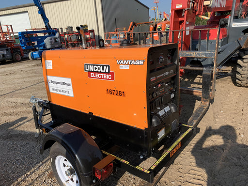 2021 Lincoln Electric Vantage 322 Vantage 322 Ready Pak 3 w/ Decals, ORANGE (includes trailer, cable rack, fender light kit) NO Telematics