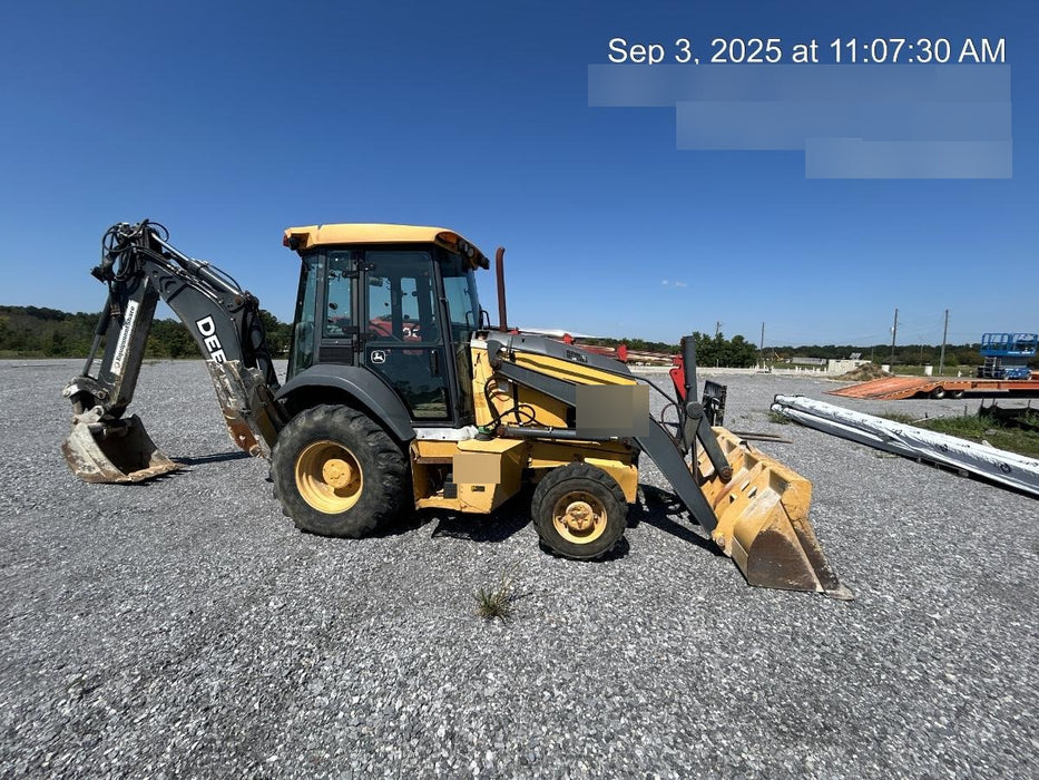 2019 John Deere 310LEP - Extendable Stick 4WD, Enclosed Cab w/Heat, AC , Extendable dipper, ISO Controls, Rear Auxiliary Hydraulics, Manual QC, Buckets: 12”, 18”, and 24”, 5yr / 5,000hr Extended Powertrain and Hydraulics