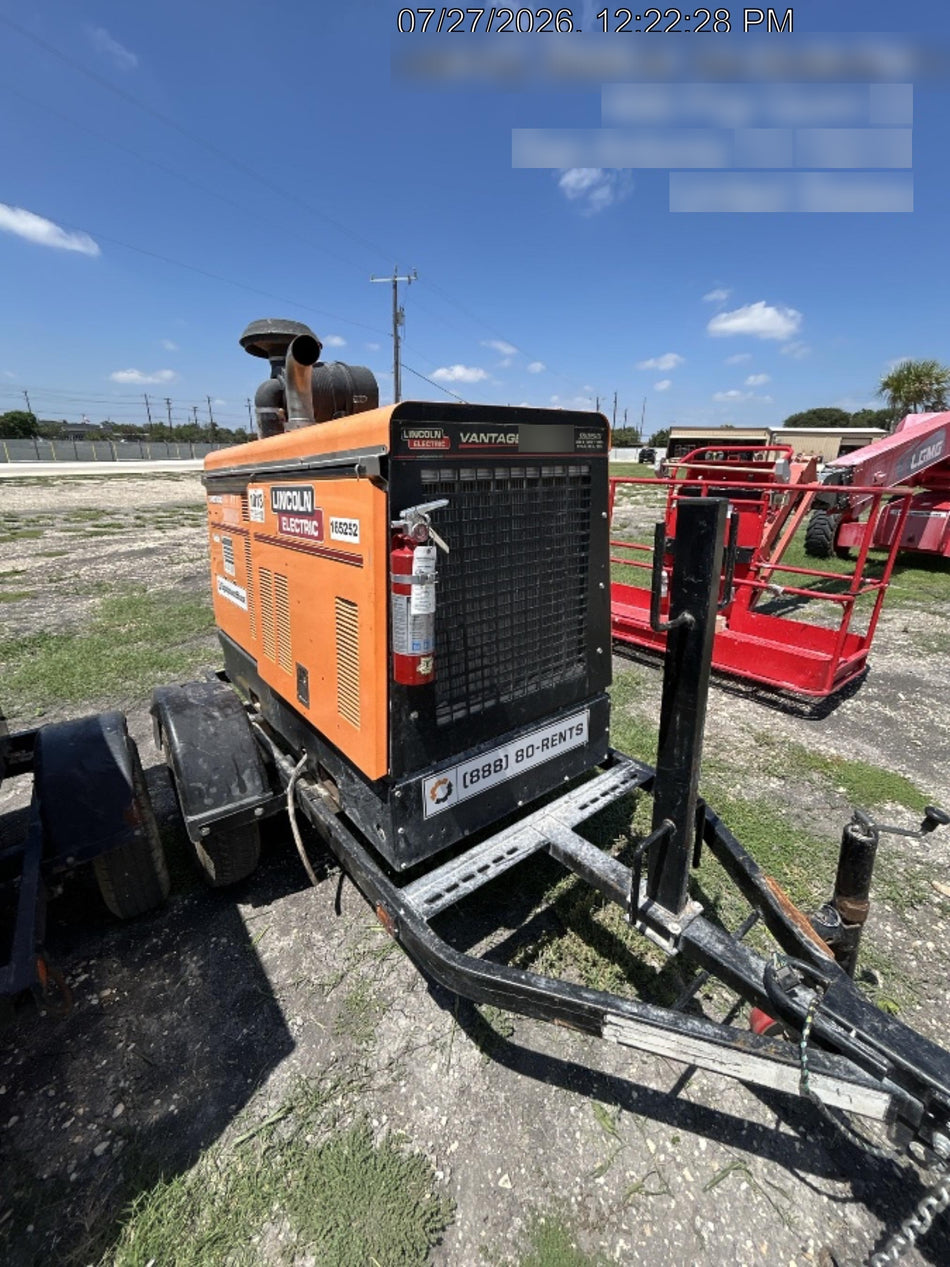 2021 Lincoln Electric Vantage 549X Ready Pak 3, ORANGE (includes trailer, cable rack, fender light kit)