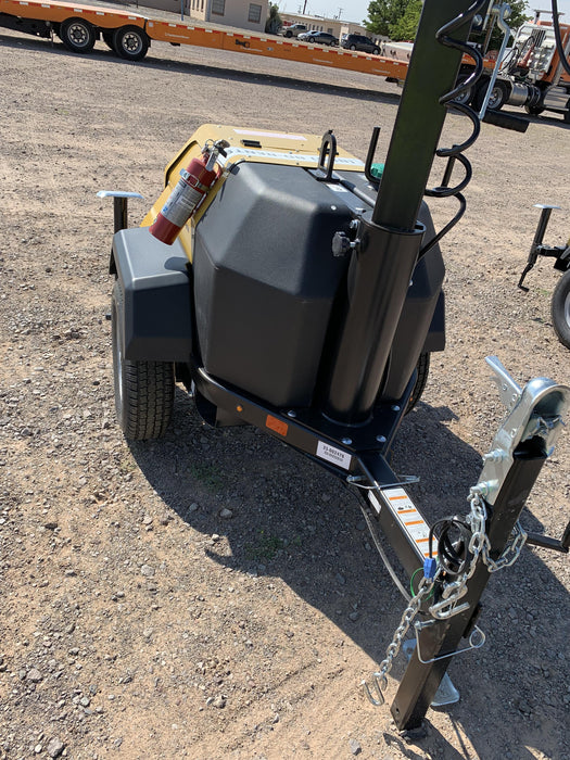 2022 Allmand NLV3GR (4) LED Light Fixture 350W, 23' Vertical Mast, 3kW Prime, Towable, ES Decals, T3