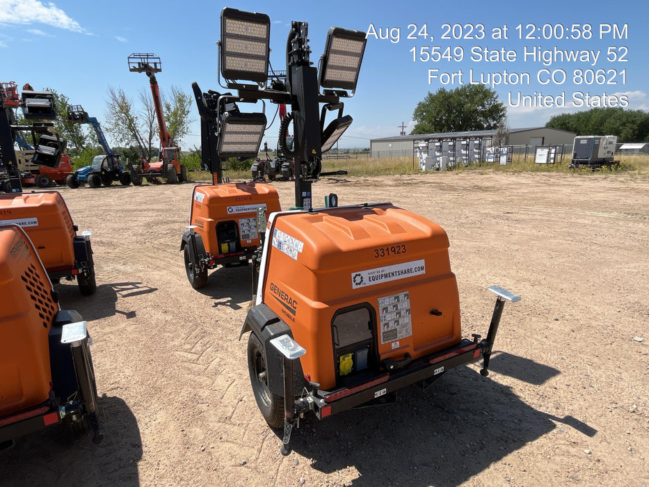 2023 Generac MLT2 Diesel, Flex Switch 120V Input, Powerzone Controller, (4) 320W LED Lights, 4kW Generator, 39.9 Gal Fuel Tank, 2" Ball, T3