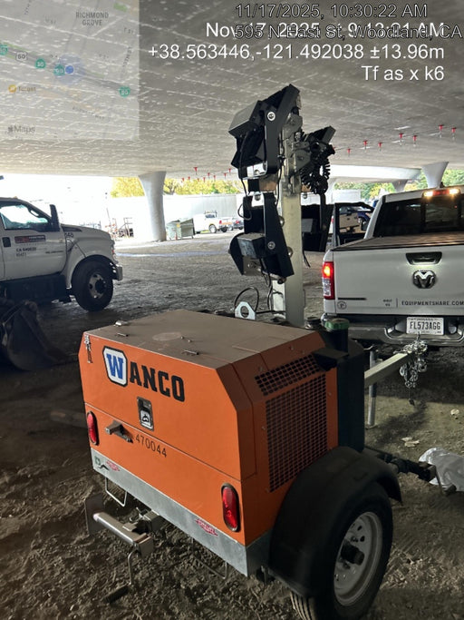 2024 Wanco WLTT-4MM4K Diesel, Deep Sea Controller, Shore Power Plug, Auto Start, (4) 350W LED Floodlights, 4kW Generator, 60 Gal Fuel Tank, 2" Ball, T3