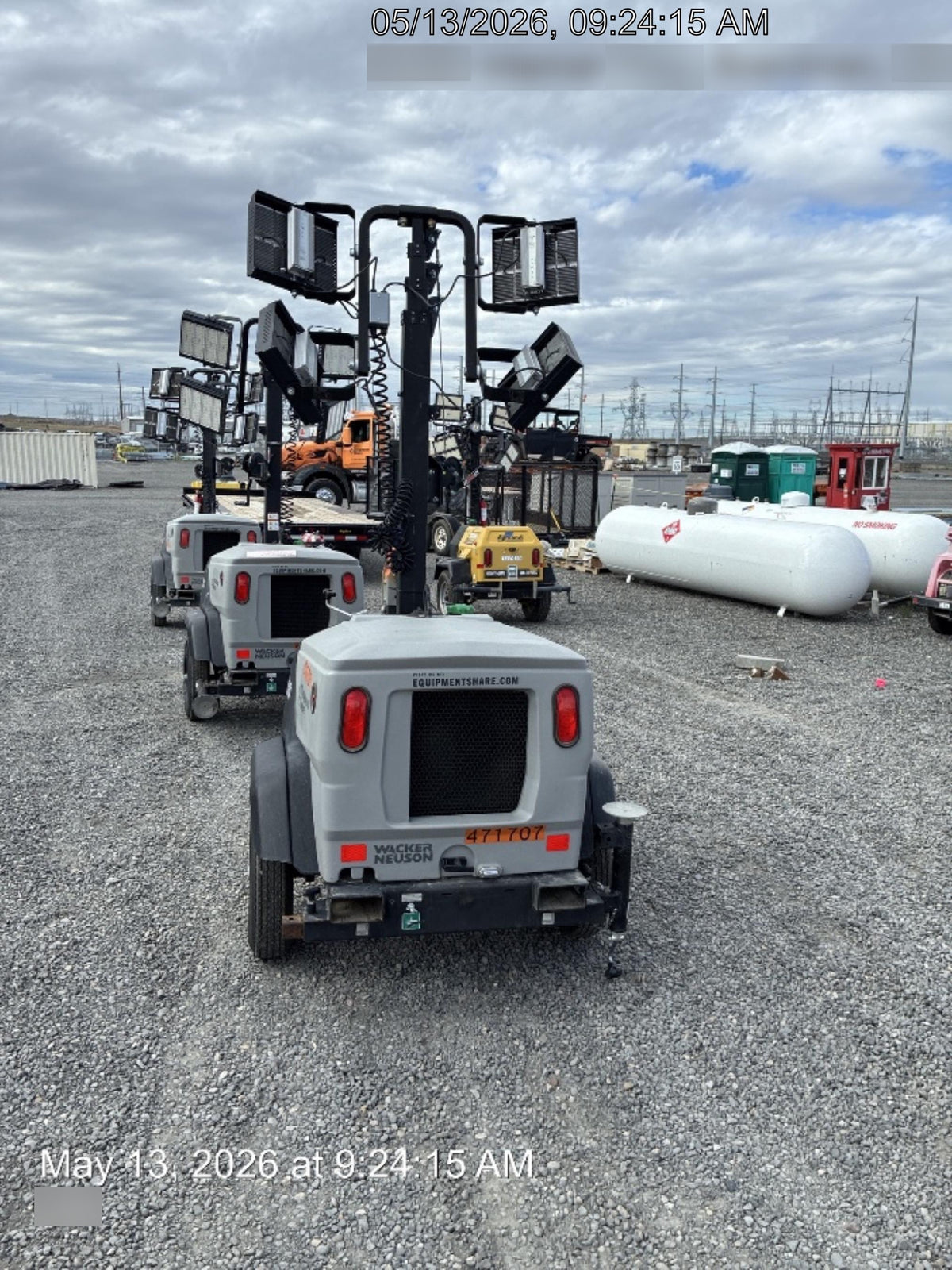 2024 Wacker Neuson LTT4 Diesel, Kohler KDW702, Deep Sea Controller, Auto Start, LED 320W, Bypass Outlet, T3