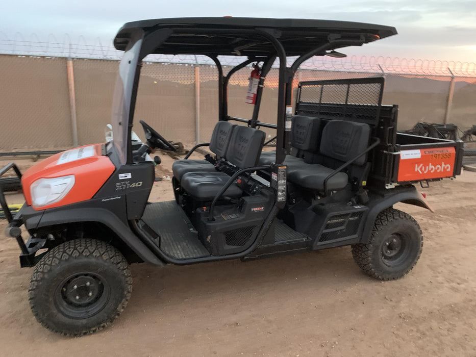 2022 Kubota RTV-X1140W-H Plastic Canopy, Windshield Acrylic Clear, LED Strobe Light, Wire Harness Kit, Back up Alarm
