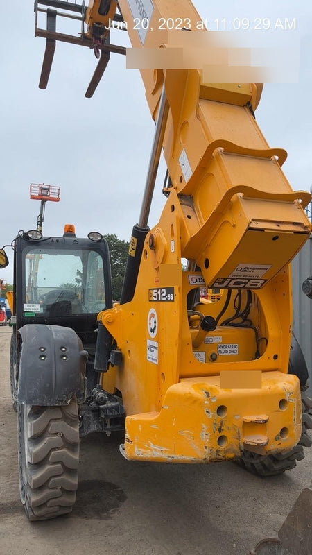 2020 JCB 512-56 Canopy, 74Hp, Solid Tires, Work Lights, Beacon, Aux Hydraulics, Back up Alarm, Lifting Eye, ES Decals