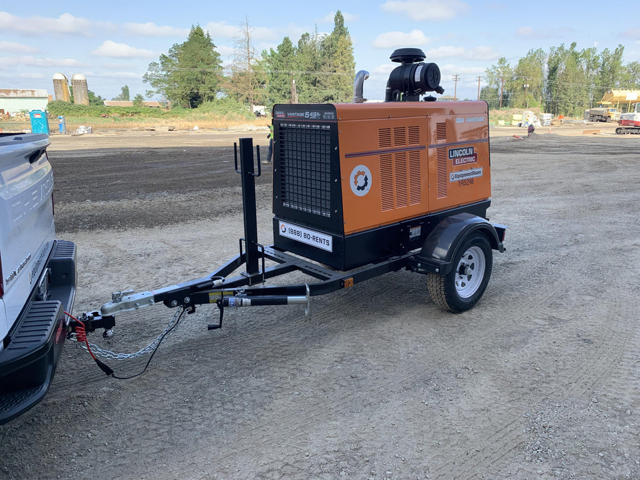 2021 Lincoln Electric Vantage 549X Ready Pak 3, ORANGE (includes trailer, cable rack, fender light kit)