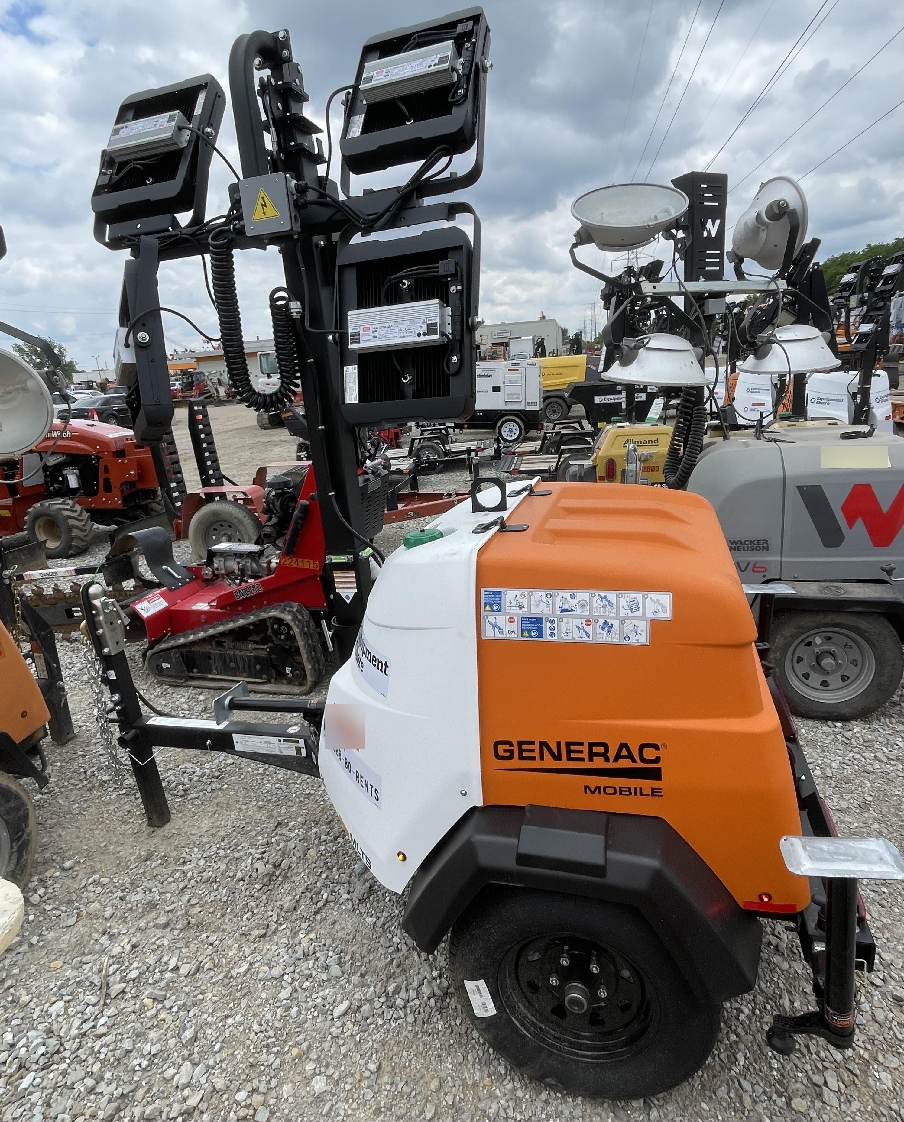 2023 Generac MLT2 Diesel, Flex Switch 120V Input, Powerzone Controller, (4) 320W LED Lights, 4kW Generator, 39.9 Gal Fuel Tank, 2" Ball, T3
