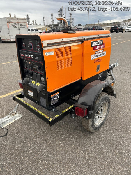 2022 Lincoln Electric LE400 Kubota V1505, Trlr, Cable Rack, Light Kit, ES Decals, T3