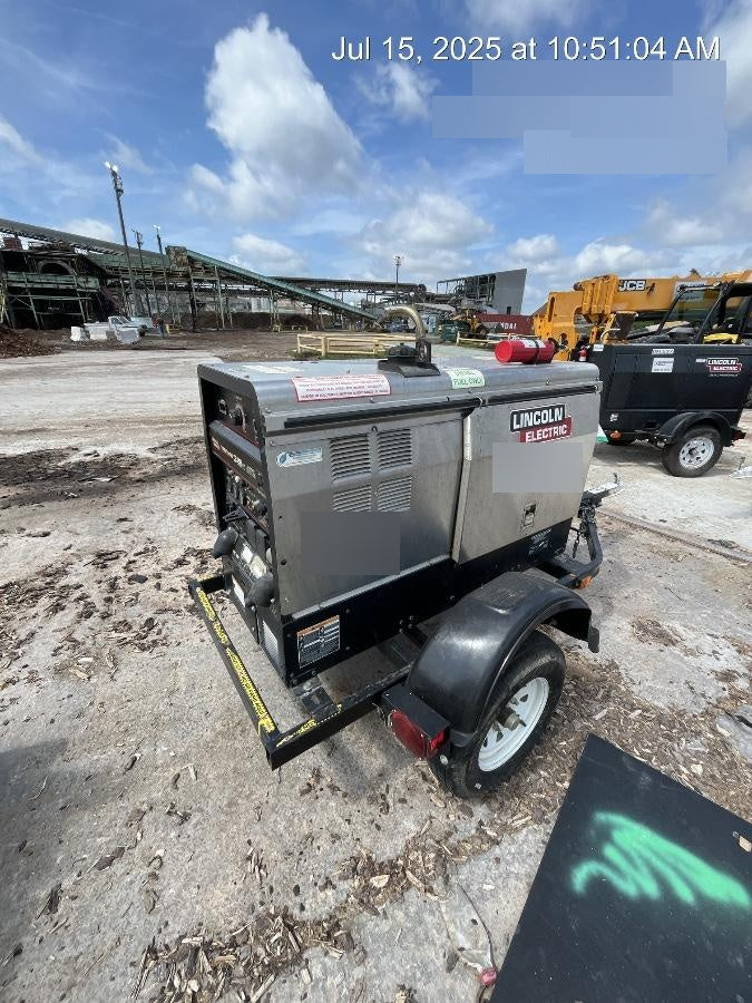 2019 Lincoln Electric Vantage 322 Ready-Pak 3, Two Wheel Trailer, Fender and Light Kit, Cable Rack