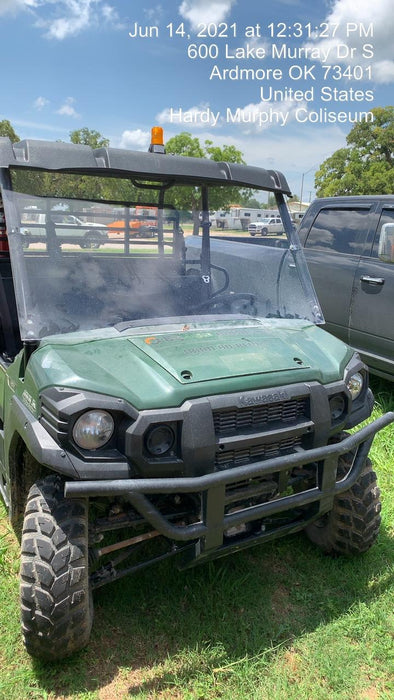 2019 Kawasaki Mule PRO-DXT Standard Options, Backup Alarm, Beacon, Plastic Hard Top, Poly Windshield, Horn Kit