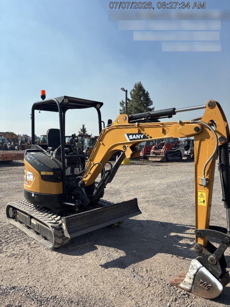 2022 Sany SY26 Standard Mini Excavator