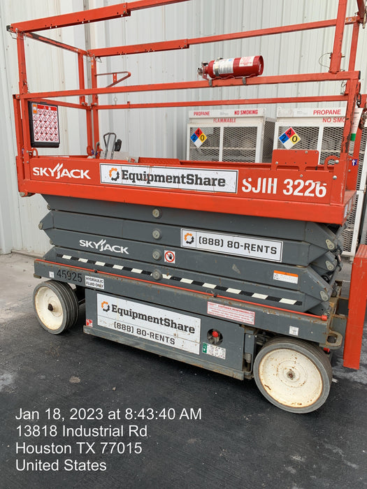 2019 Skyjack SJIII-3226 Standard Options, Trojan Batteries