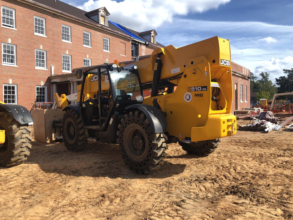 2020 JCB 510-56 Canopy, Solid Tires, Work Lights, Beacon, Aux Hydraulics, Back up Alarm, Lifting Eye, ES Decals