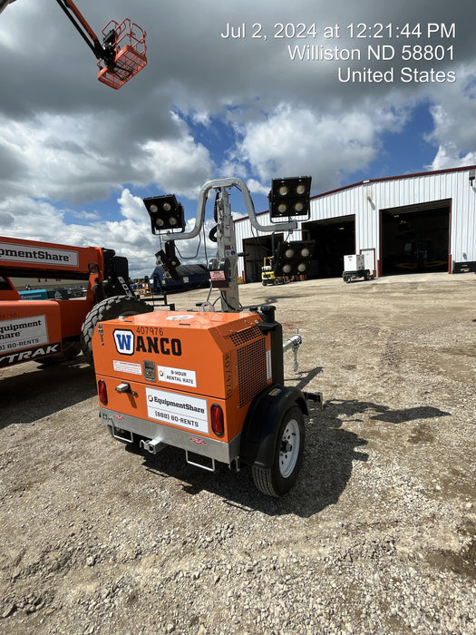 2024 Wanco WLTT-4MM4K Diesel, Deep Sea Controller, Shore Power Plug, Auto Start, (4) 350W LED Floodlights, 4kW Generator, 60 Gal Fuel Tank, 2" Ball, T3