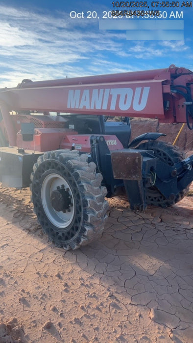 2018 Manitou MTA10055 Manitou MTA 10055 w/Open ROPS, Work Lights/Strobe, Aux Hyd, Solid Tires, Lift Hook, 66" Carriage, 60" Forks
