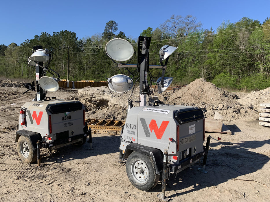 2019 Wacker Neuson LTV6L-MH Mobile Light Tower w/Fuel Level Sensor Installed