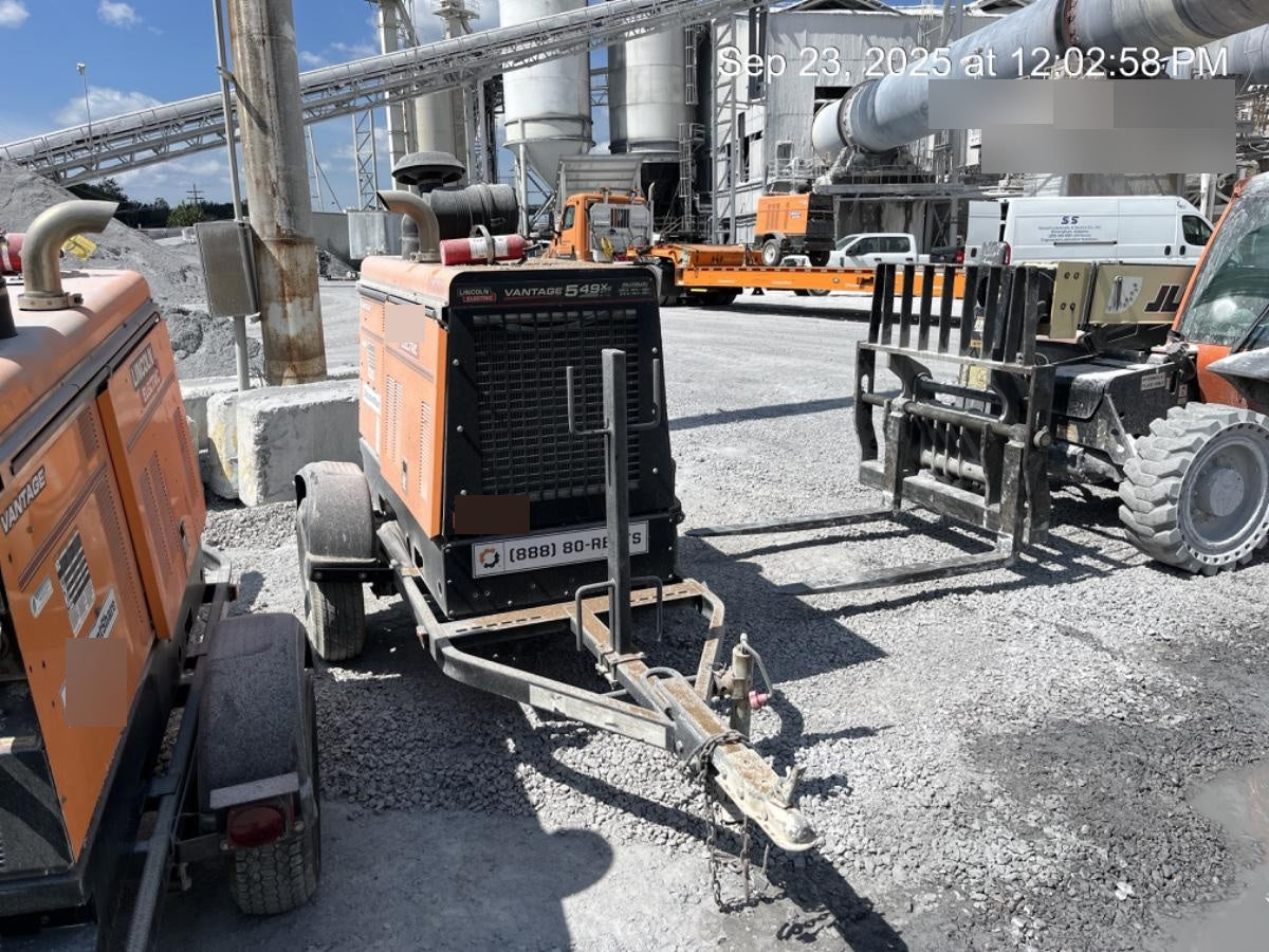 2021 Lincoln Electric Vantage 549X Ready Pak 3, ORANGE (includes trailer, cable rack, fender light kit)