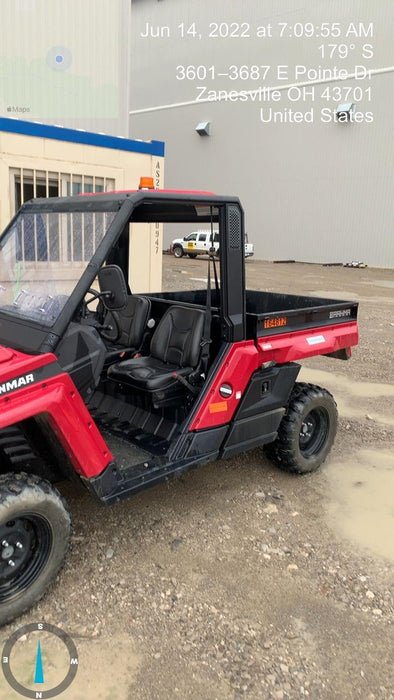 2021 Yanmar YU1000 Canopy, Steel Wheel, Poly WindShield, Beacon, Backup Alarm