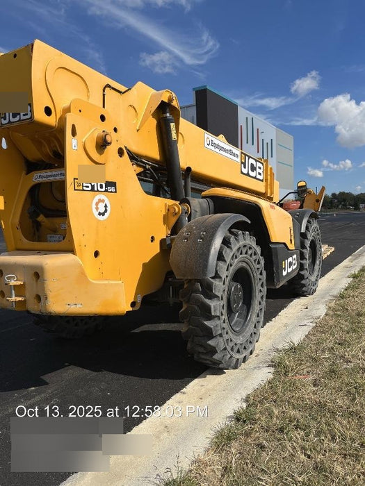 2020 JCB 510-56 Cab/Heat/Air, Solid Tires, Work Lights, Beacon, Aux Hydraulics, Back up Alarm, Lifting Eye, ES Decals