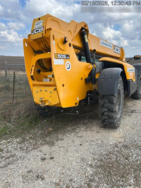 2020 JCB 509-42 Cab/Heat/Air, Solid Tires, Work Lights, Beacon, Aux Hydraulics, Back up Alarm, Lifting Eye, ES Decals