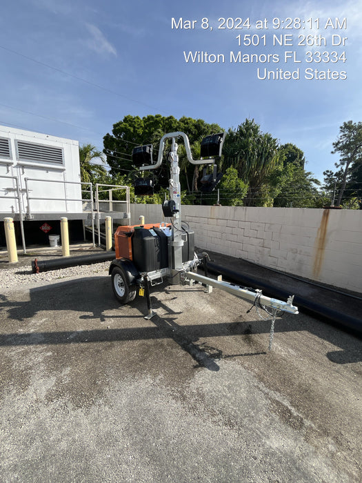 2023 Wanco WLTT-4MM4K Diesel, Deep Sea Controller, Shore Power Plug, Auto Start, (4) 350W LED Floodlights, 4kW Generator, 60 Gal Fuel Tank, 2" Ball, T3