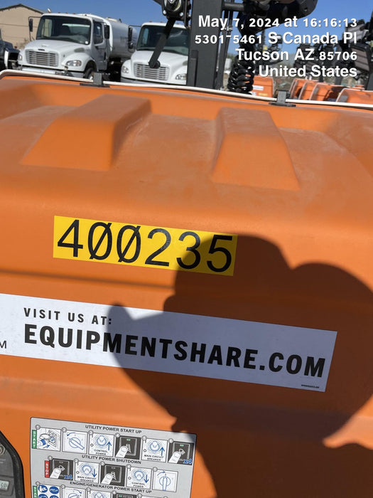 2024 Generac MLT2 Diesel, Flex Switch 120V Input, Powerzone Controller, 
(4) 320W LED Lights, 4kW Generator, 39.9 Gal Fuel Tank, 2" Ball, T3