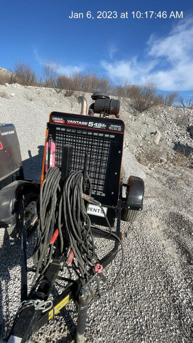 2021 Lincoln Electric Vantage 549X Ready Pak 3, ORANGE (includes trailer, cable rack, fender light kit)