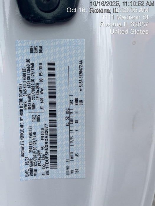 2024 FORD F550 Stake Bed - Rental