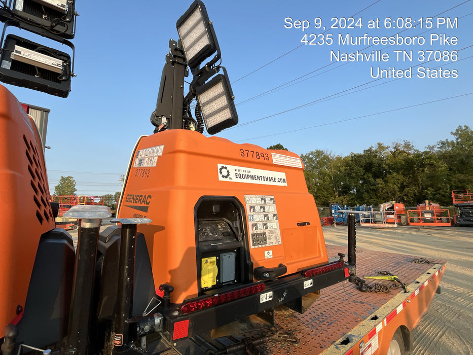 2023 Generac MLT2 Diesel, Flex Switch 120V Input, Powerzone Controller, 
(4) 320W LED Lights, 4kW Generator, 39.9 Gal Fuel Tank, 2" Ball, T3