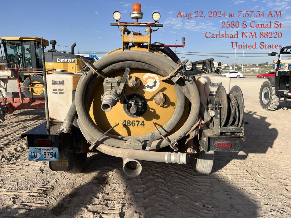 2019 Vac-Tron LP573XDT 24Hp Kohler Diesel, 500 Gal Debris Tank, 500 CFM Vacuum Pump, x2 100 Gal Water Tanks