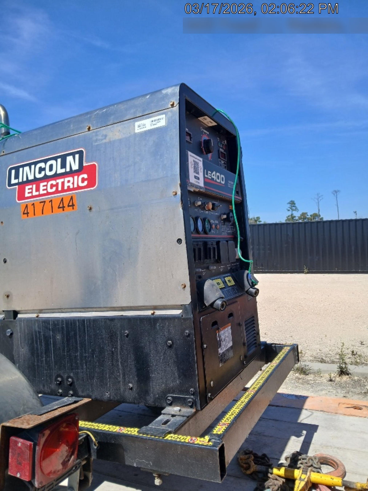 2024 Lincoln Electric LE400 Kubota V1505, Trlr, Cable Rack, Light Kit, ES Decals, T3